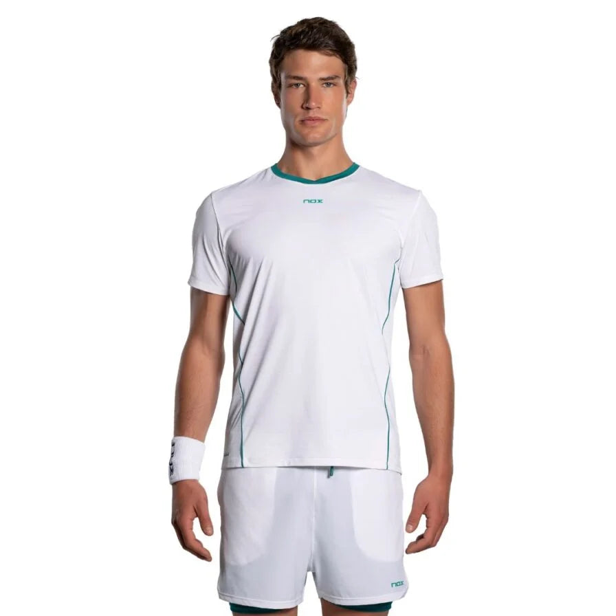 NOX T-shirt Herr PRO White/Ivy Green