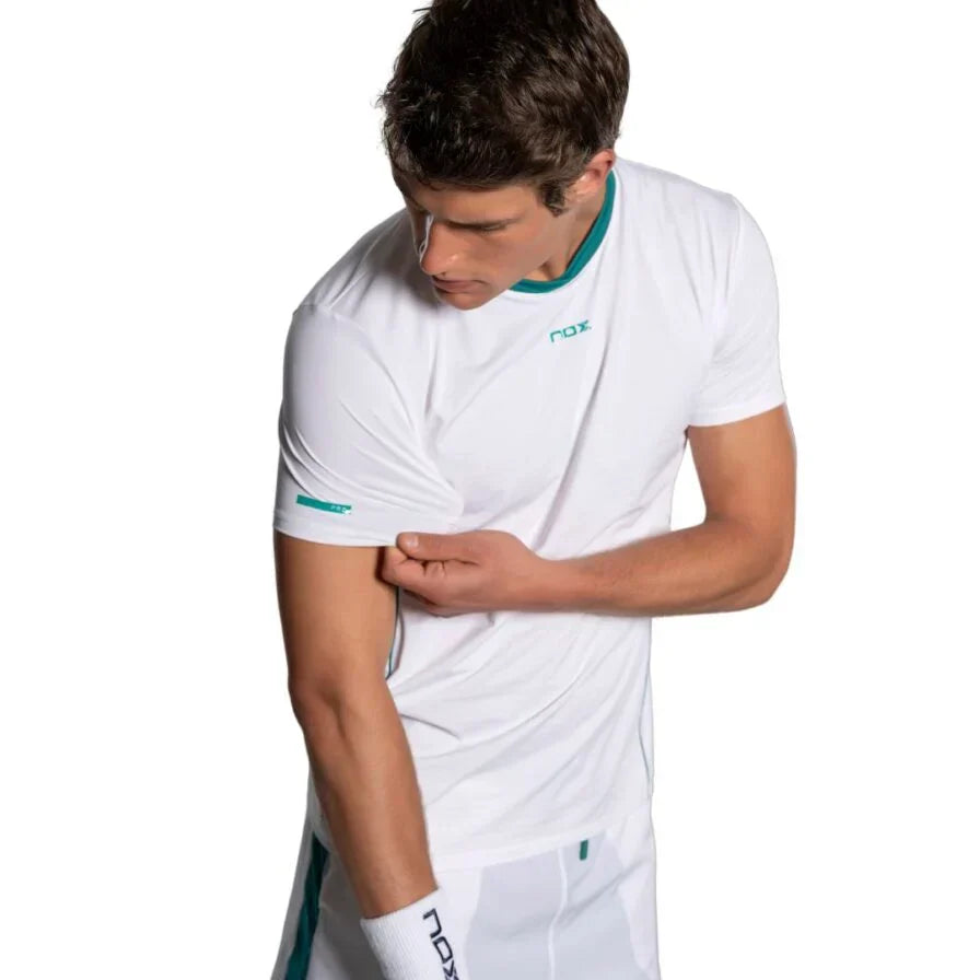 NOX T-shirt Herr PRO White/Ivy Green