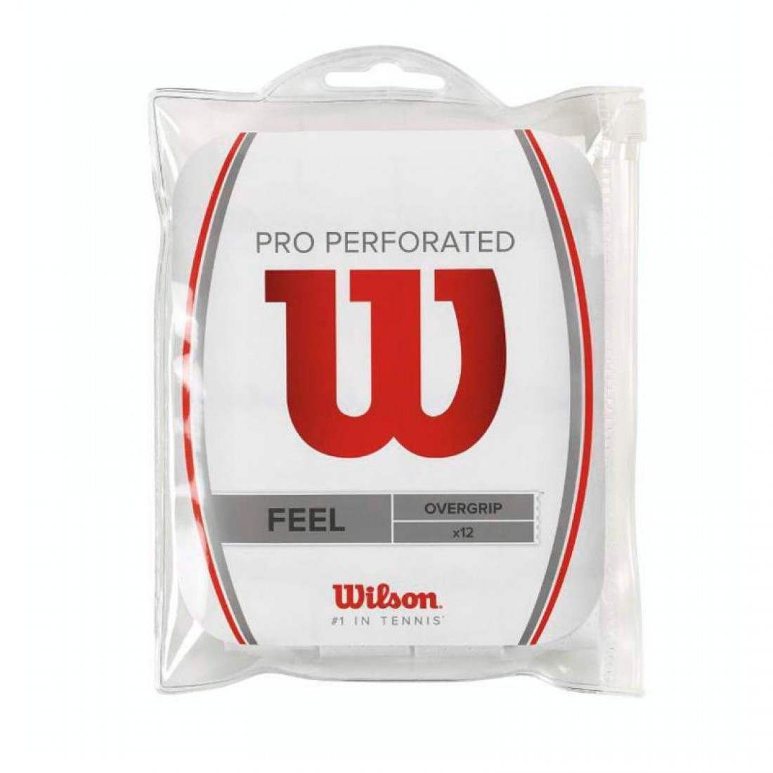 Wilson Pro Perforerat Feel Overgrip Vit 12st
