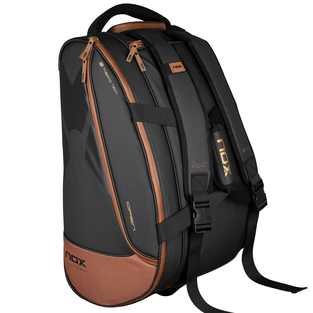 NOX Luxury Open Series Padelbag Svart/Brun
