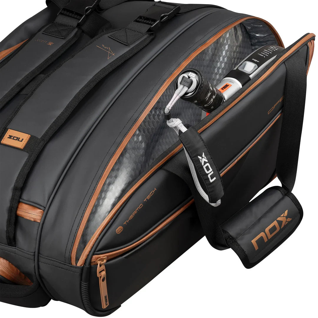 NOX Luxury Open Series Padelbag Svart/Brun